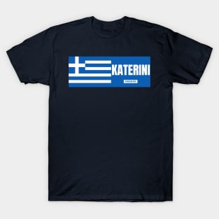 Katerini City with Greek Flag T-Shirt